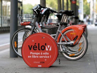 Image station vélo Velo'v à Lyon
